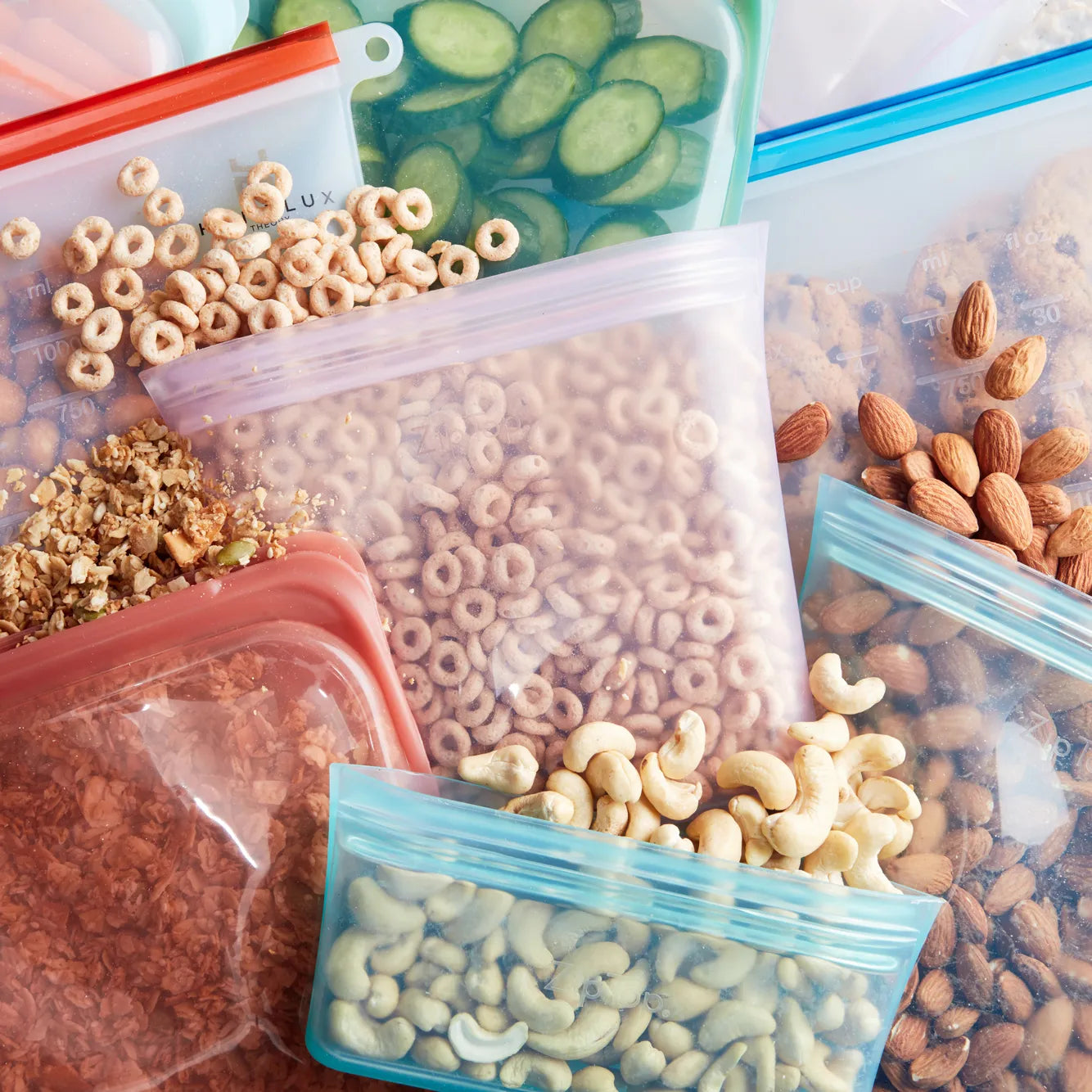 Reusable Silicone Food Storage Bags